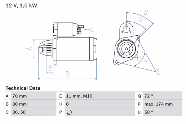 BOSCH Motorino d\'avviamento