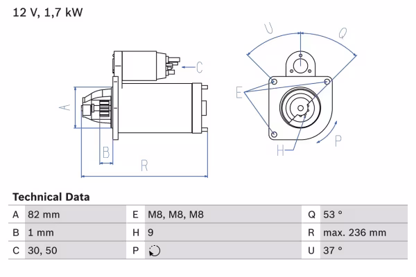 BOSCH Motorino d\'avviamento