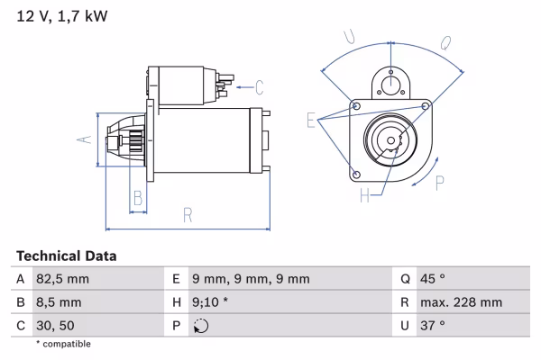BOSCH Motorino d\'avviamento