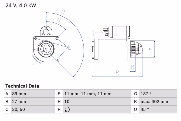 BOSCH Motorino d\'avviamento