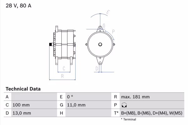 BOSCH Alternatore