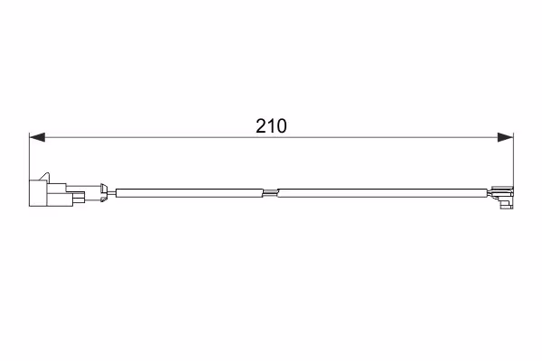 BOSCH Contatto segnalazione, Usura past. freno/mat. d\'attrito