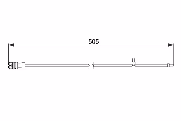 BOSCH Contatto segnalazione, Usura past. freno/mat. d\'attrito