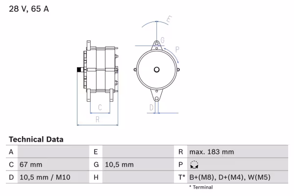 BOSCH Alternatore