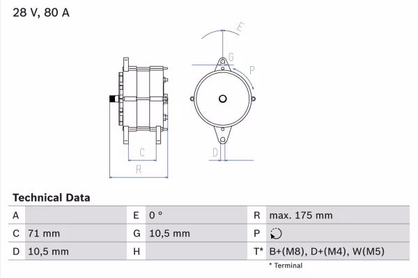 BOSCH Alternatore