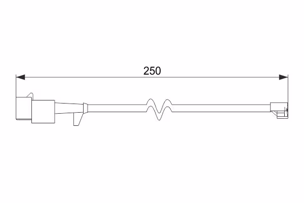 BOSCH Contatto segnalazione, Usura past. freno/mat. d\'attrito