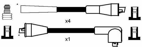 NGK Kit cavi accensione