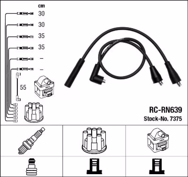 NGK Kit cavi accensione