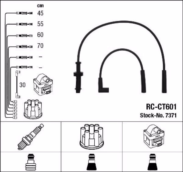 NGK Kit cavi accensione