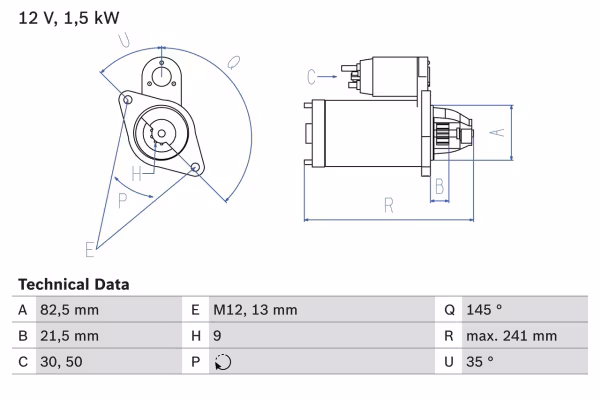 BOSCH Motorino d\'avviamento