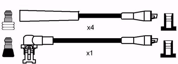 NGK Kit cavi accensione