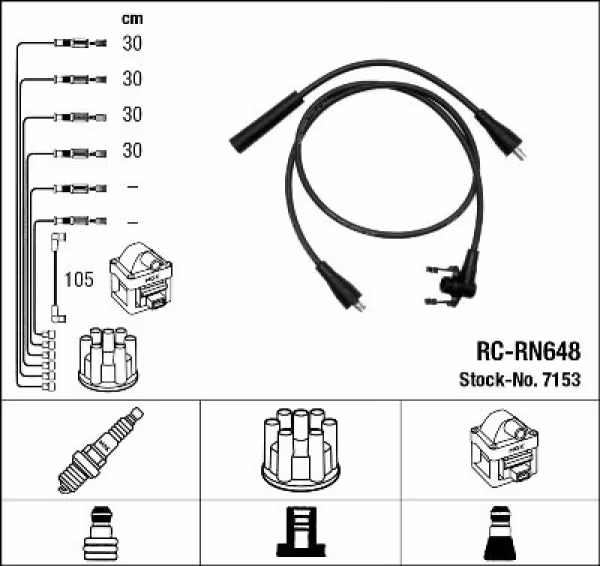 NGK Kit cavi accensione