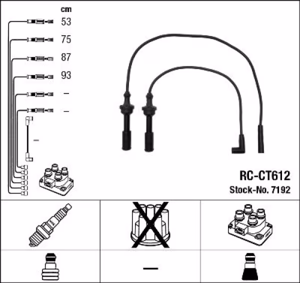 NGK Kit cavi accensione