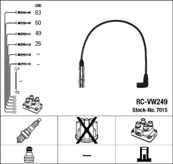 NGK Kit cavi accensione