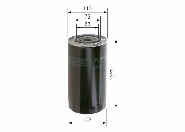 BOSCH Filtro olio