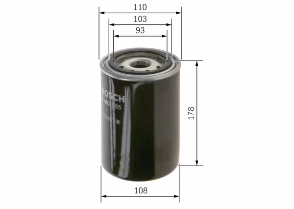 BOSCH Filtro olio