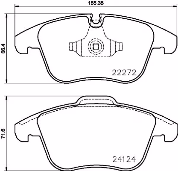 BREMBO Kit pastiglie freno, Freno a disco