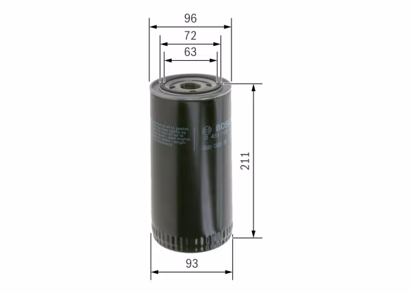 BOSCH Filtro olio
