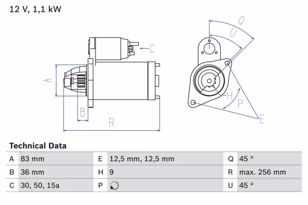 BOSCH Motorino d\'avviamento