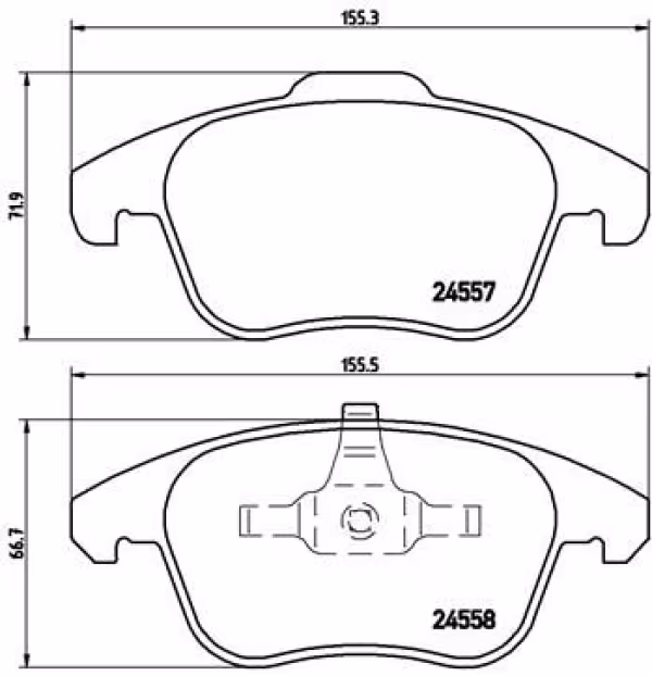 BREMBO Kit pastiglie freno, Freno a disco
