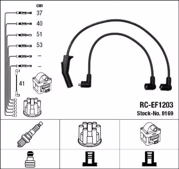 NGK Kit cavi accensione