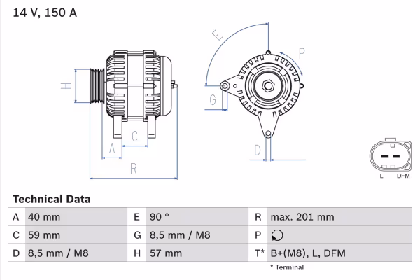 BOSCH Alternatore