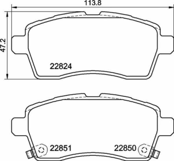 BREMBO Kit pastiglie freno, Freno a disco