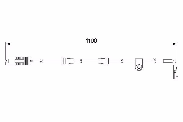 BOSCH Contatto segnalazione, Usura past. freno/mat. d\'attrito