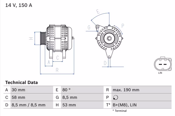 BOSCH Alternatore