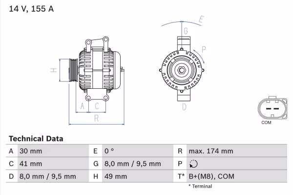 BOSCH Alternatore