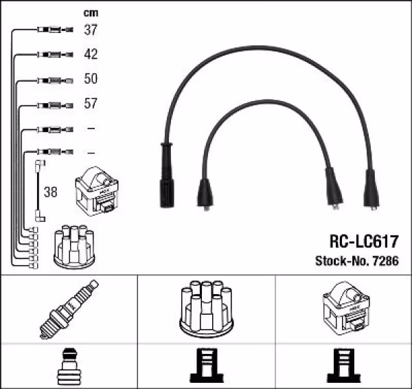 NGK Kit cavi accensione