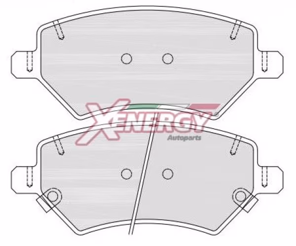 AP XENERGY Kit pastiglie freno, Freno a disco