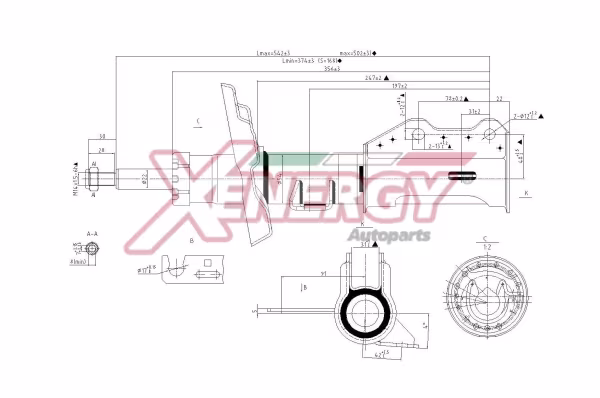 AP XENERGY Ammortizzatore