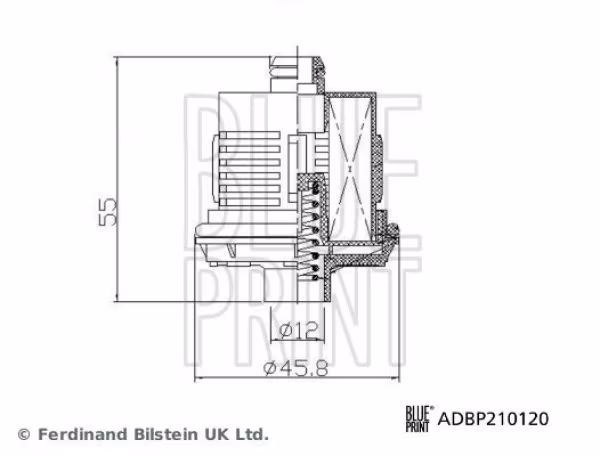 BLUE PRINT Filtro idraulico, accop. lamellare (trazione integrale)