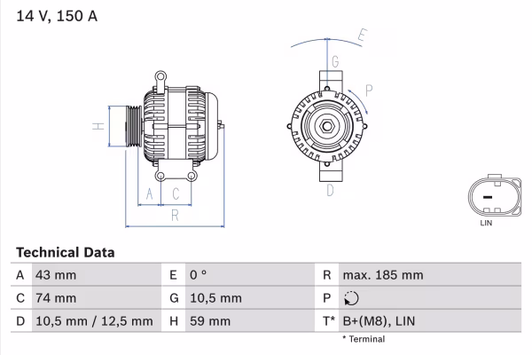 BOSCH Alternatore