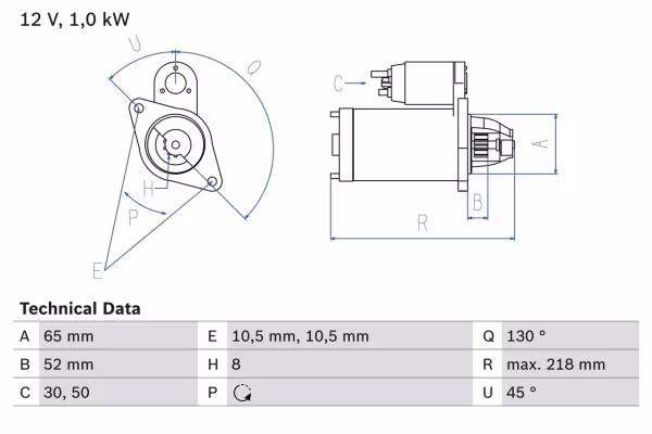 BOSCH Motorino d\'avviamento