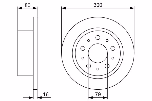 BOSCH Disco freno