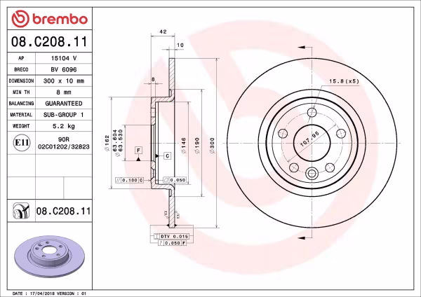 BREMBO Disco freno