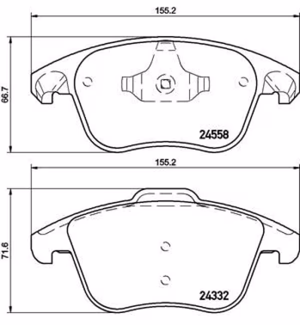 BREMBO Kit pastiglie freno, Freno a disco