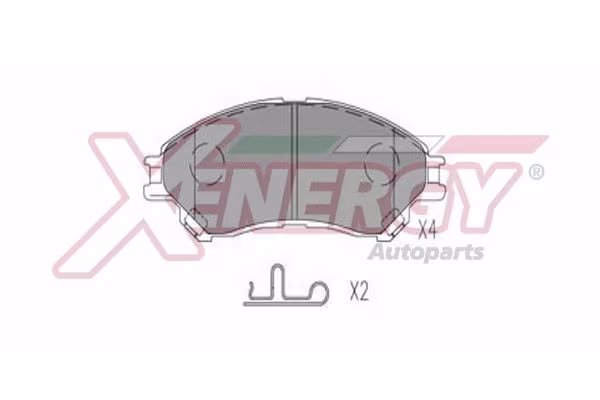 AP XENERGY Kit pastiglie freno, Freno a disco