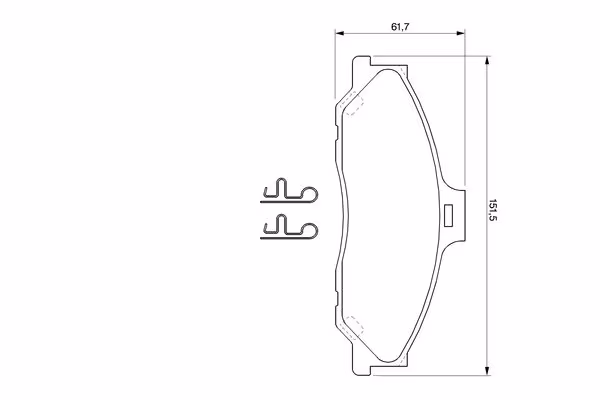 BOSCH Kit pastiglie freno, Freno a disco