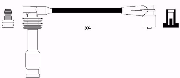 NGK Kit cavi accensione