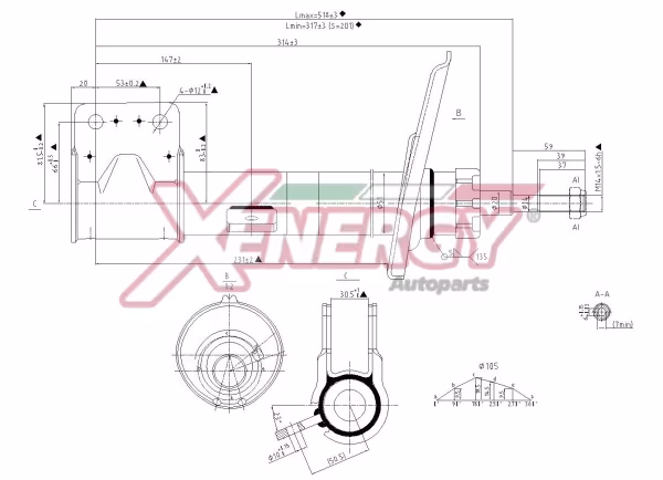 AP XENERGY Ammortizzatore