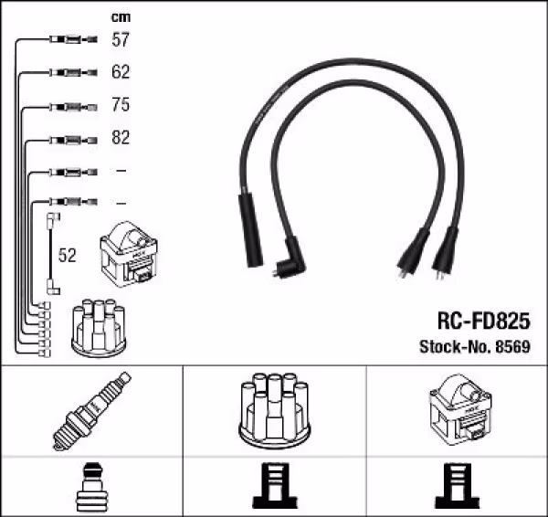 NGK Kit cavi accensione