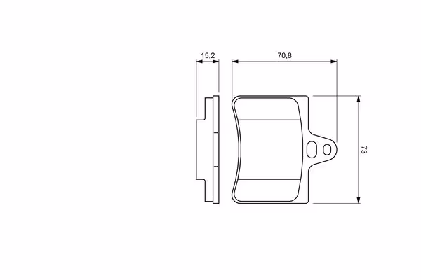 BOSCH Kit pastiglie freno, Freno a disco