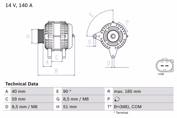 BOSCH Alternatore