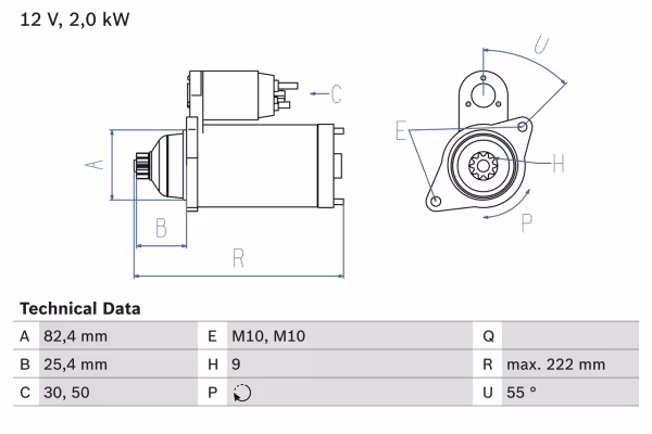 BOSCH Motorino d\'avviamento