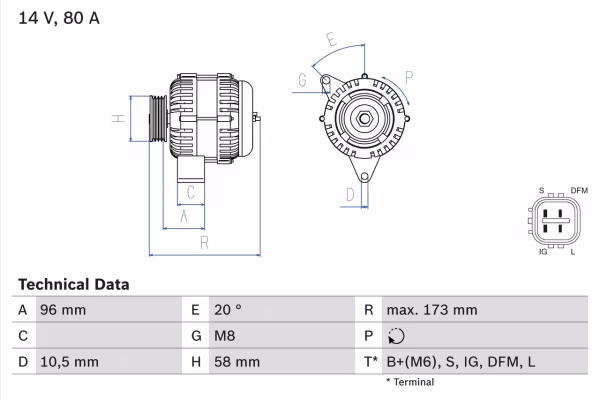 BOSCH Alternatore