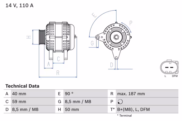 BOSCH Alternatore