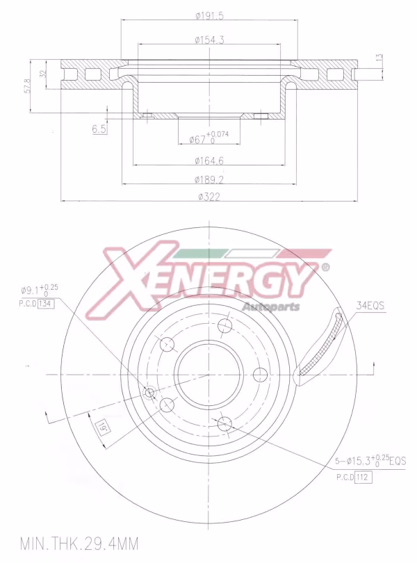 AP XENERGY Disco freno